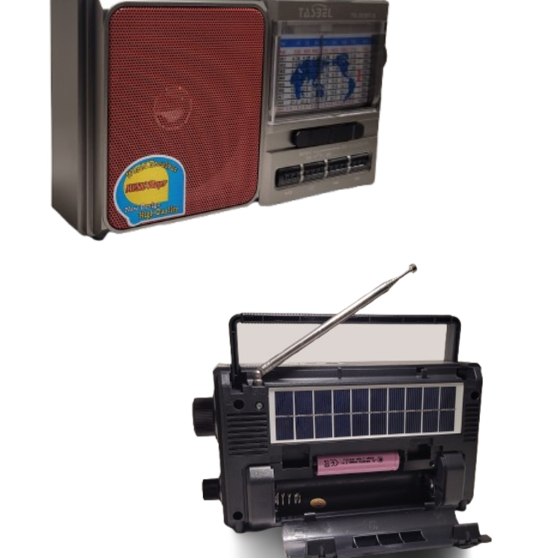 Radio Portátil Carga Solar O Pilas Emergencia Análoga  1