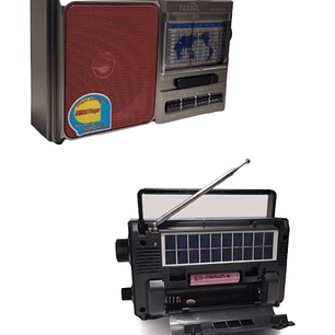 Radio Portátil Carga Solar O Pilas Emergencia Análoga 