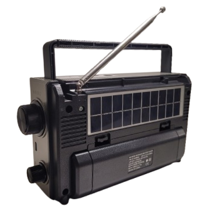 Radio Portátil Carga Solar O Pilas Emergencia Análoga  10