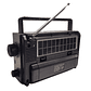 Radio Portátil Carga Solar O Pilas Emergencia Análoga  - Miniatura 10
