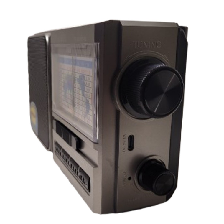 Radio Portátil Carga Solar O Pilas Emergencia Análoga  11