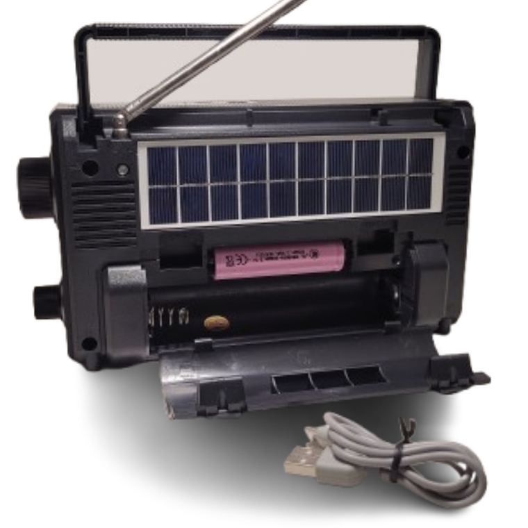 Radio Portátil Carga Solar O Pilas Emergencia Análoga  20