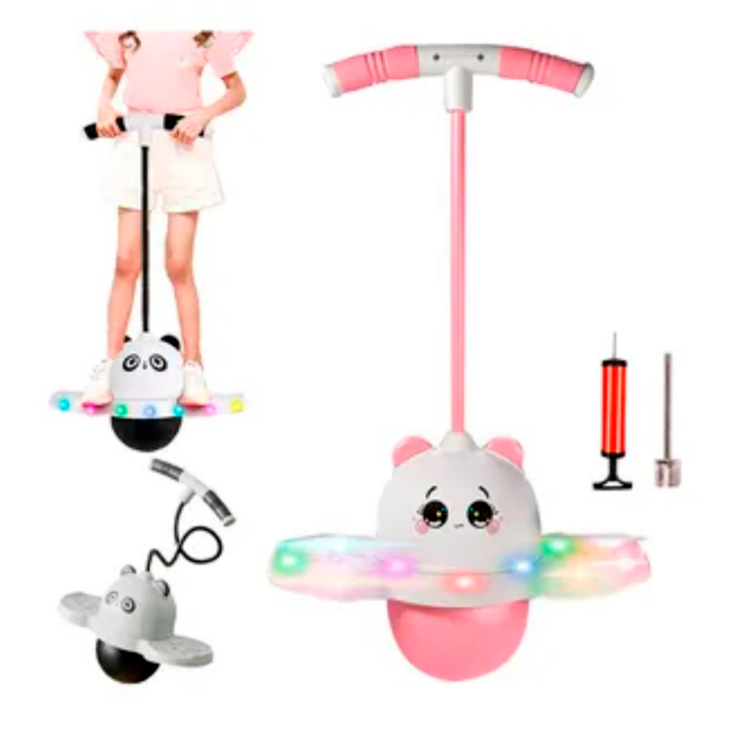 Palo Saltarín Pogo Stick luces 3