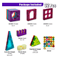 Lego Magnético 3d Bloques Construcción Didáctico Niños 32 Geometría - Miniatura 2
