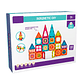 Lego Magnético 3d Bloques Construcción Didáctico Niños 32 Geometría - Miniatura 1
