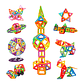 Lego Magnético 3d Bloques Construcción Didáctico Niños 32 Geometría - Miniatura 8
