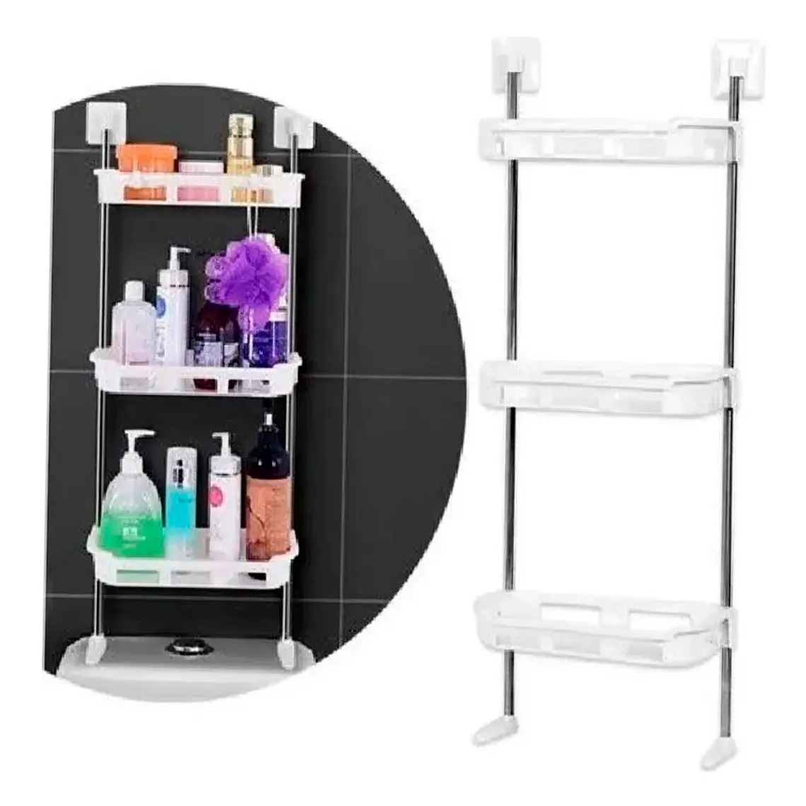 Soporte Organizador Baño Secador Shampoo Skin Care 2