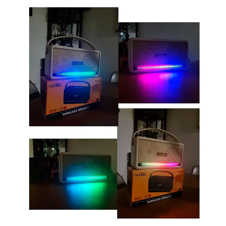 Parlante Radio Recargable Portátil Solar Usb Bluetooth Hi-fi 4