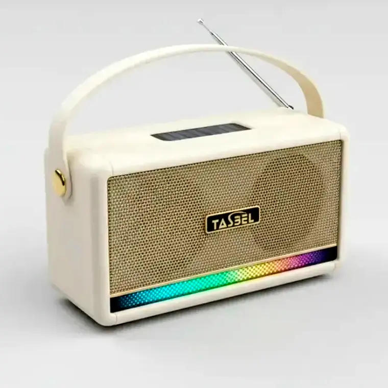 Parlante Radio Recargable Portátil Solar Usb Bluetooth Hi-fi 7