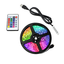 Cinta LED 3M RGB de 16 Colores USB + 4 Modos + Control 