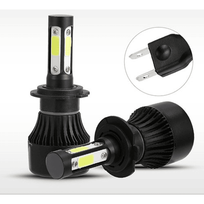 Ampolletas TURBO LED 360° foco lupa H7 H8 H9 H11 HB3 HB4 880 881 H27 9005 9006 4