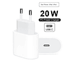 Cargador Tipo C Apple Carga Rápida 20w iPhone iPad OEM