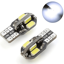 Ampolletas LED T10 patente CANBUS de 3w (Cola de pez)