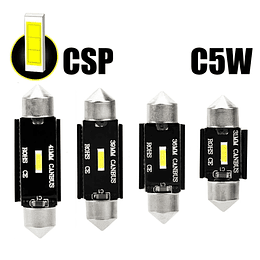 Ampolletas LED modelo c5w chip CSP de 31mm - 36mm (Tipo Fusible)