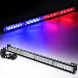 Baliza LED para Parabrisas Estroboscópica 58CM Azul/Rojo - 12v 24v