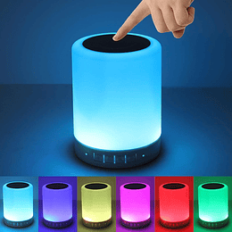 Parlante Bluetooth Touch Usb Lampara Led (Multicolor)