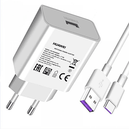 Cargador Huawei Supercharge 22.5w + Cable USB tipo C 
