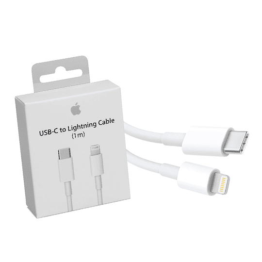 Cable Lightning - USB C para Apple Blanco - 1 Metro (iPad - IPhone)