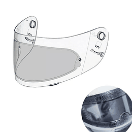 Lamina para casco de moto anti lluvia (Medida Universal)