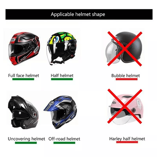Lamina para casco de moto anti lluvia (Medida Universal)