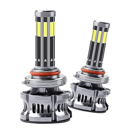 Luces LED Turbo 9007 9004 Luz Alta y Baja + 18000LM 360° 8 caras LED