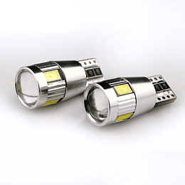 Ampolletas LED T10 con LUPA de 4w (Cola de pez)