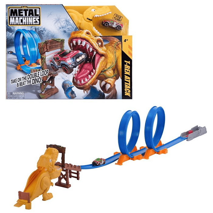 Pista De Autos Dinosaurio T-REX Para Niños Didactico Flexible Kit  4