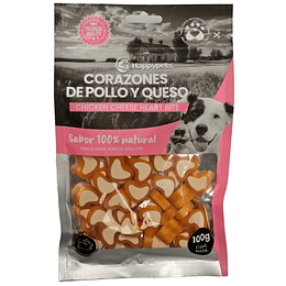 Snack Corazones De Pollo Con Queso Perros Buddy Pet de Premios