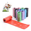 Bolsas Plásticas Para Excrementos Mascotas Perros Gatos Pack 6 Rollos. 1