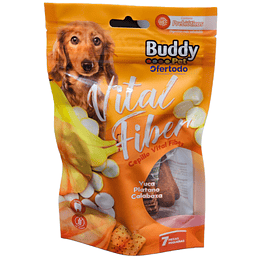 Snack Vital Fiber Sabor Zapallo Plátano Cepillo Perro 70gr