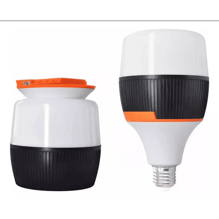 Lampara recargable luz 30w Emergencia Foco LED E27 6