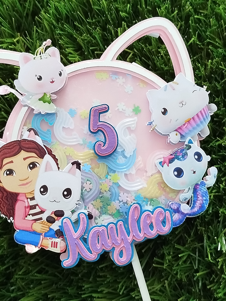 Topo de bolo Aquário 1