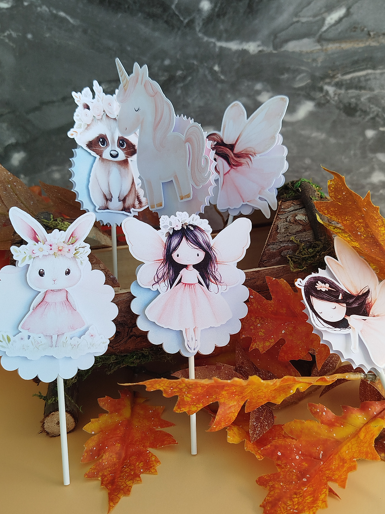 Toppers para doces/ salgados M 2