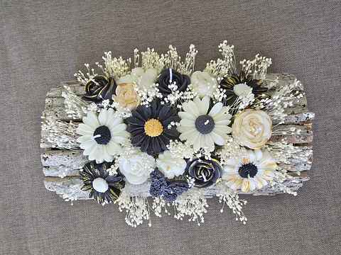 Trunk with flowers