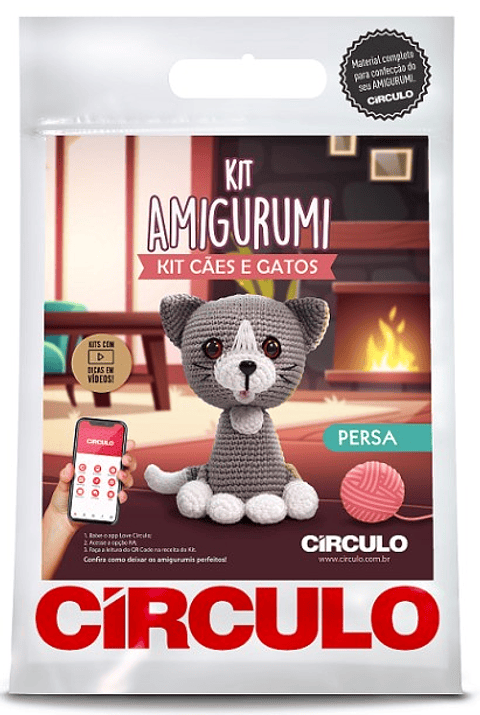 kit amigurumi coleção Cães e Gatos