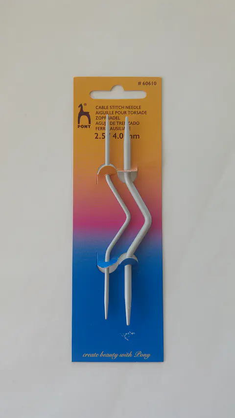 Agulhas tricot para torcidos pony