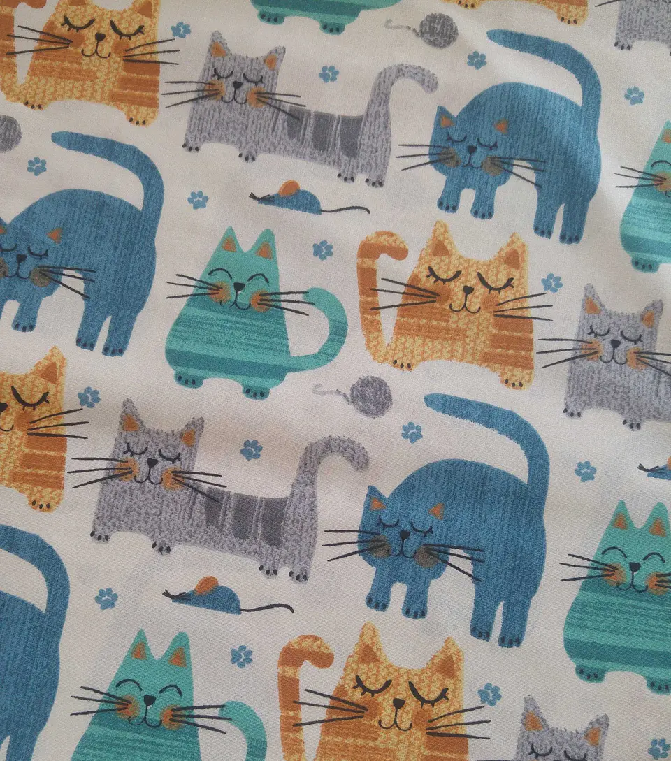 Tecido Gatos 1