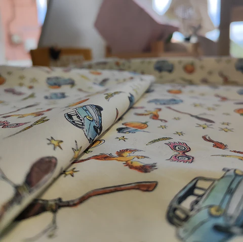 Tecido Carro Harry Potter