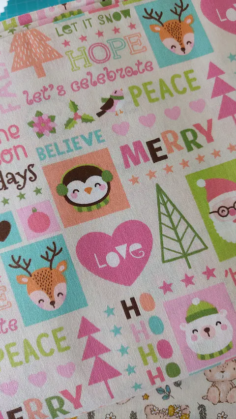 Tecido Merry Christmas