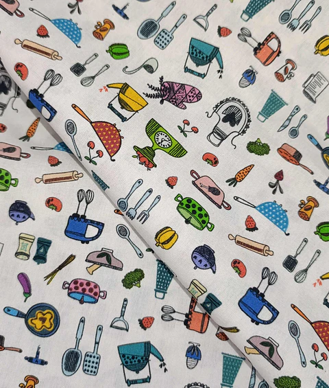 Tecido Cozinha Branco