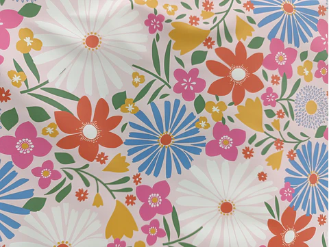 Tecido Flores do Campo (Raincoat)