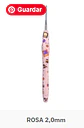 Agulhas crochet Soft estampadas - rosa - Thumbnail 2