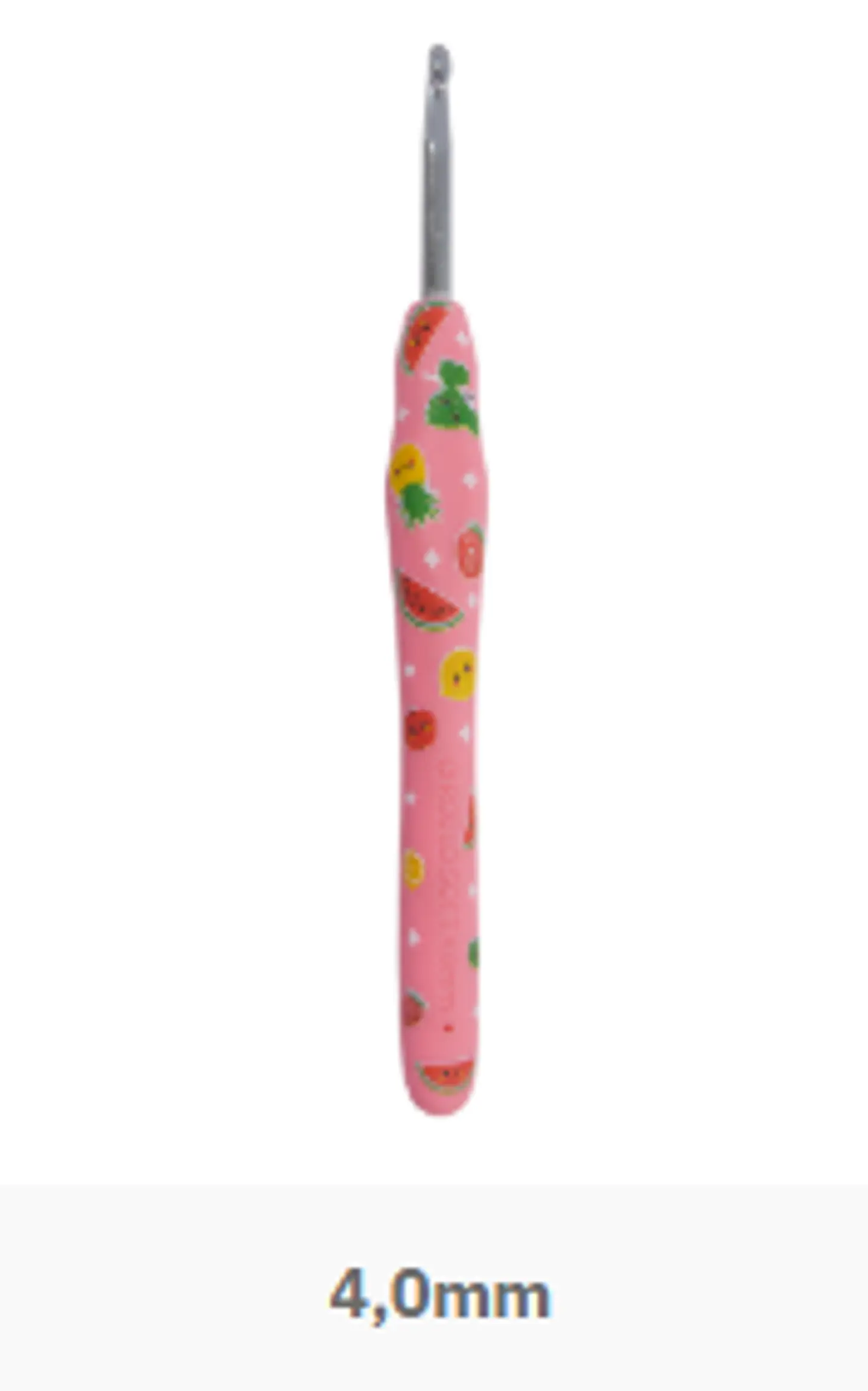 Agulhas crochet Soft estampadas - rosa 5