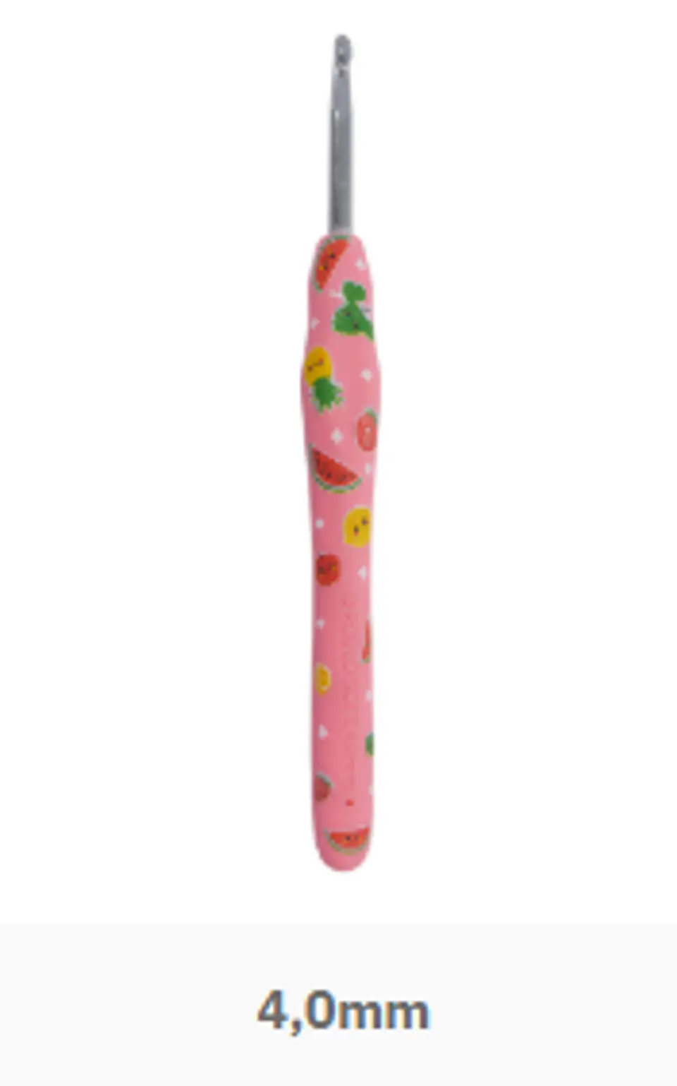 Agulhas crochet Soft estampadas - rosa 5