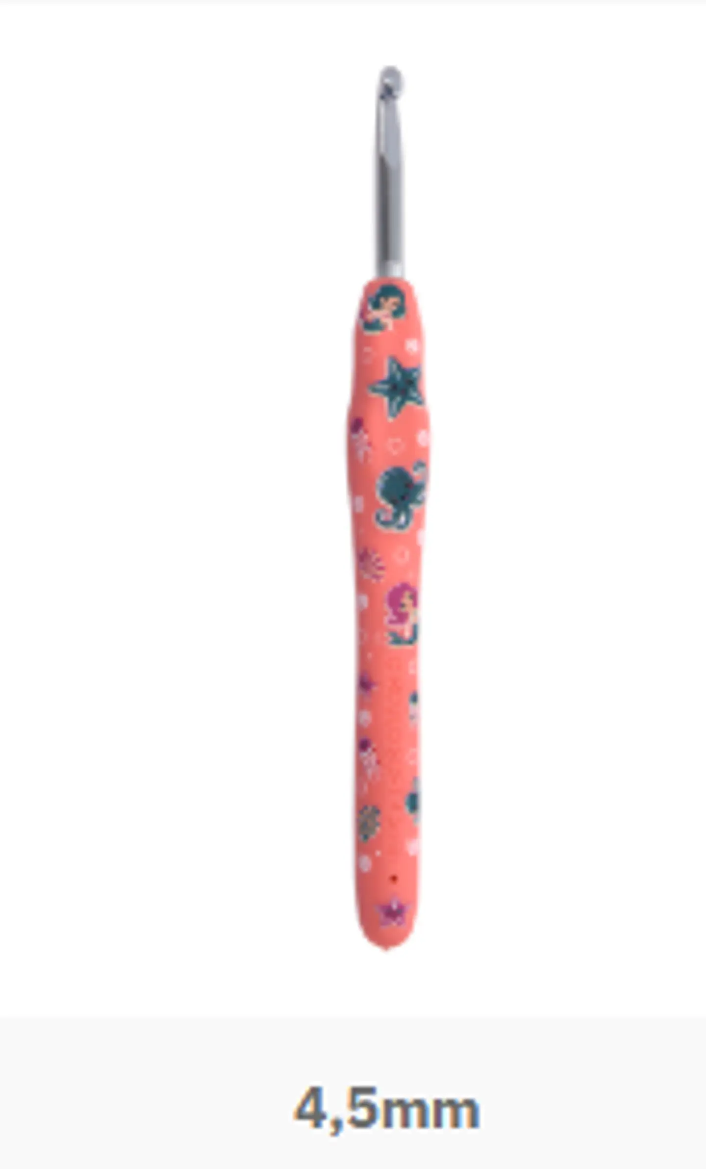 Agulhas crochet Soft estampadas - rosa 6
