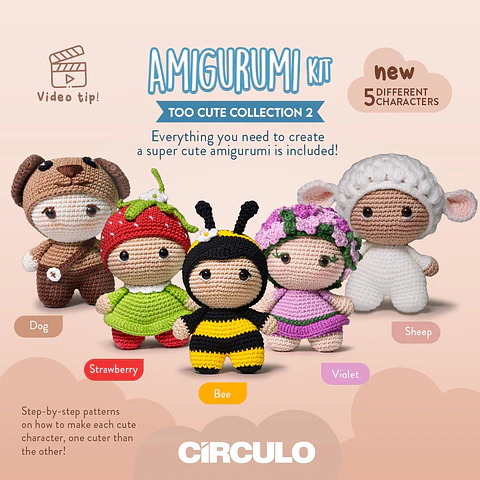Kit Amigurumi - Too Cute