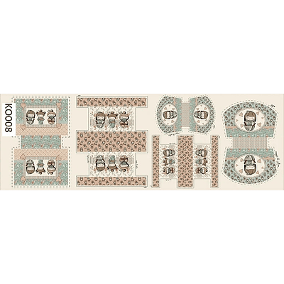 Paineis Tecido Kokeshi - COPIE