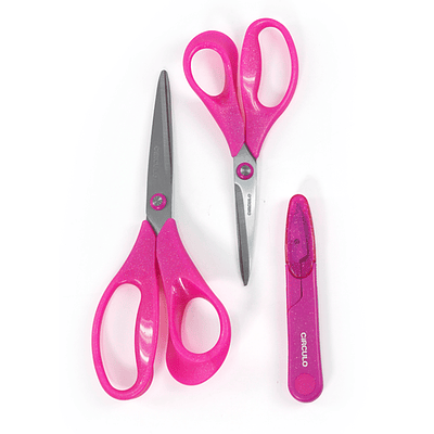 Kit Tesouras com Gliter