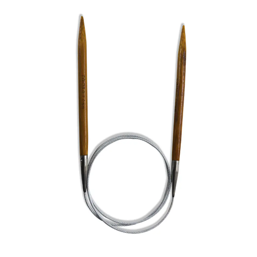 Agulha Circular de bambu