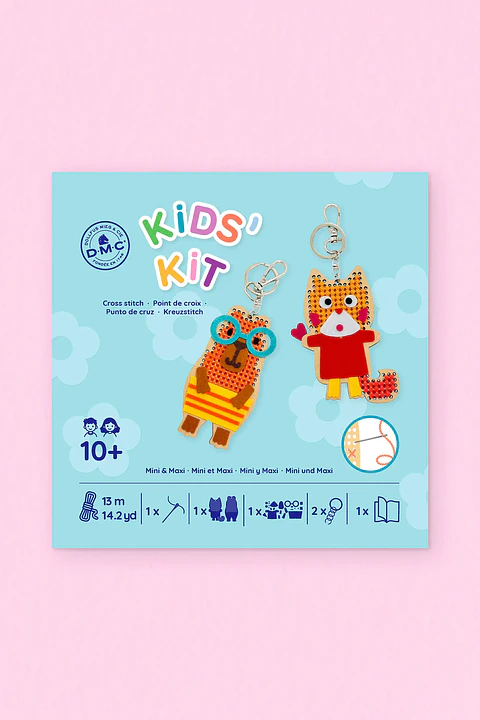 Mini & Maxi - Kit ponto cruz para crianças